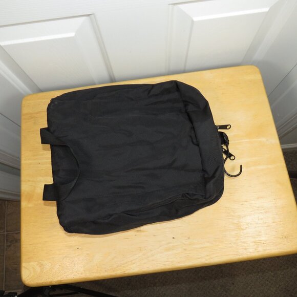 Vintage L.L. Bean Hanging Toiletry Travel Personal Organizer Bag Black w/ Logo - Picture 2 of 5